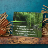 Vist citaat van H.D. Thoreau Fotoplaat (Zijkant)