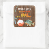 Vist Dank u Verjaardag Sticker (Tas)