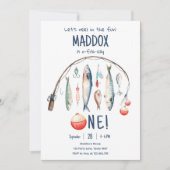 Vist de grote blauwe jongen van de dag kaart (Voorkant)