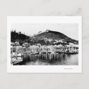 Vist de Vloot en de Deer Mountain in Ketchikan Briefkaart