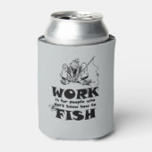 Vist Funny Grey Custom Koelbox Blikjeskoeler (Blikje Voorkant)