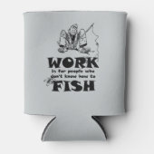 Vist Funny Grey Custom Koelbox Blikjeskoeler (Voorkant)