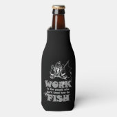 Vist Funny Work Custom Bottle Cooler (Fles Voorkant)