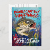 Vist Gear Happiness Briefkaart (Voorkant / Achterkant)