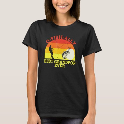 Vist Grootpop Fisherman Best Dad Ever Fish Man T-shirt (Voorkant)