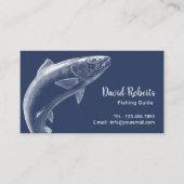 Vist Guide Professional Fisherman Navy Blue Visitekaartje (Voorkant)