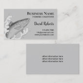 Vist handleiding voor charters en vissers visitekaartje (Voorkant / Achterkant)
