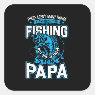 Vist het artikel Papa meer dan Gevist Vierkante Sticker