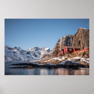 Vist het dorp Hamnoya Lofoten Poster