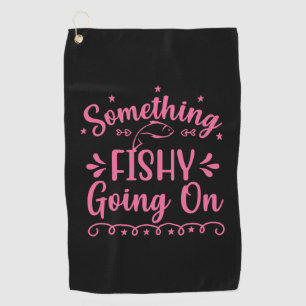 Vist iets dat gaat doorzetten golfhanddoek