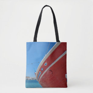 Vist in de haven van Mykonos in Cycladen Draagtas