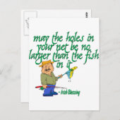 Vist Irish Blessing Briefkaart (Voorkant / Achterkant)