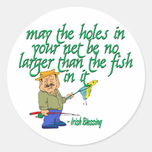 Vist Irish Blessing Ronde Sticker