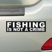Vist is geen crimineel Bumpersticker (Op auto)