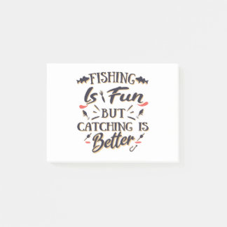 Vist is het leuk vangen beter - Hobby Quote Post-it® Notes