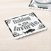 Vist is mijn favoriete offerte kartonnen onderzetters (Gebogen)