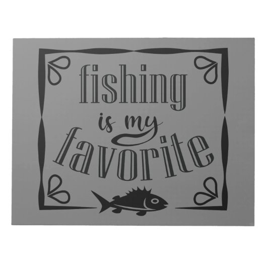 Vist is mijn favoriete offerte notitieblok (Voorkant)