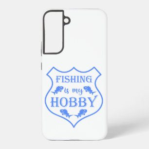 Vist is mijn hobbyschild citaat op crest samsung galaxy hoesje