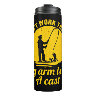 Vist kan niet werken vandaag mijn arm is in een ca thermosbeker