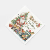 Vist kerst voor liefhebbers van vissen servet (Hoek)