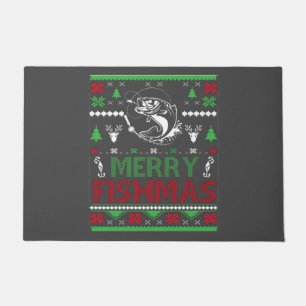 VIST lelijke kerstcadeaubont vis, mooie Fi Deurmat