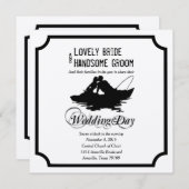 Vist liefhebbers geweldige vangst bruiloft uitnodi kaart (Voorkant / Achterkant)