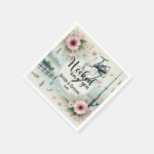 Vist liefhebbers Haak op je Bruiloft Servet (Hoek)