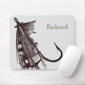  Vist Lure met veren Muismat (Met muis)