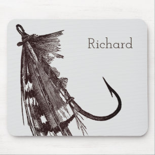  Vist Lure met veren Muismat