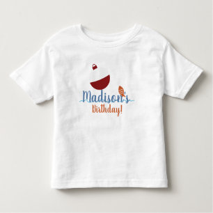 Vist met Bait First Birthday Party Name Kinder Shirts
