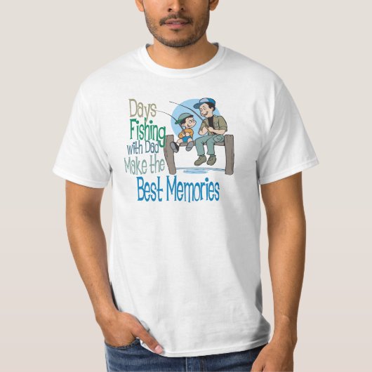Vist met Vaderdag van papa shirt (Voorkant)