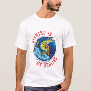Vist mijn helende wit t-shirt