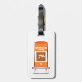 Vist mijn medicijn bagagelabel (Achterkant verticaal)