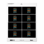 Vist minder praatje meer Gevist Etiket (Full Sheet)