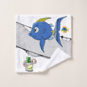 Vist net Zand Worms Bathroom Towel sets Bad Handdoek (Wasdoekje)