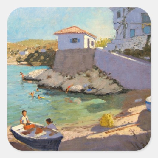 Vist Nets Samos 2005 Vierkante Sticker (Voorkant)