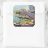 Vist Nets Samos 2005 Vierkante Sticker (Tas)