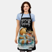 Vist Pa Reel Grote Pap Voor Vader Schort (Gedragen)