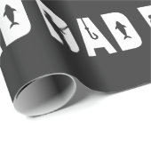 Vist pap Mannen Vaderdag Beste pap ooit Cadeaupapier (Rol Hoek)