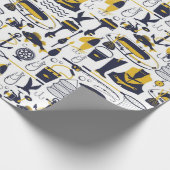 Vist Patroon Cadeaupapier (Hoek)