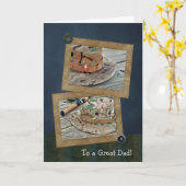 Vist Petten voor Vaderdag Kaart (Gele Bloem)