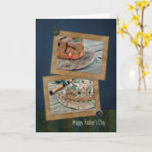 Vist Petten voor Vaderdag Kaart (Gele Bloem)