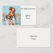 Vist Pinup Visitekaartje (Voorkant / Achterkant)