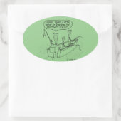 Vist Reeds Oval Sticker (Tas)