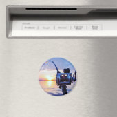 Vist Reel op Sunset Magneet (Insitu (Vaatwasser))