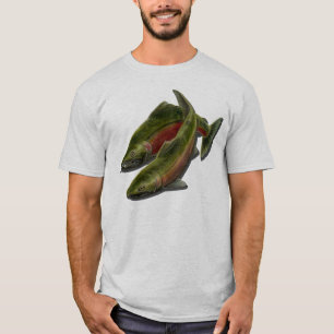 Vist Shirten Coho Salmon Mannen T-shirts