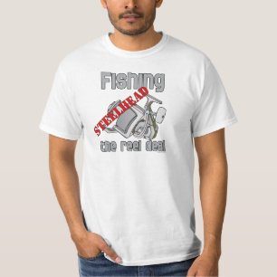 Vist Steelhead de Overeenkomst van de Reel T-shirt