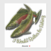 Vist Stickers Gepersonaliseerde Gone Vist Decalen (Vel)