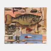 Vist stille levens door John Atherton Fleece Deken (Voorkant (Horizontaal))