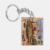 Vist stille levens door John Atherton Sleutelhanger (Voorkant Links)